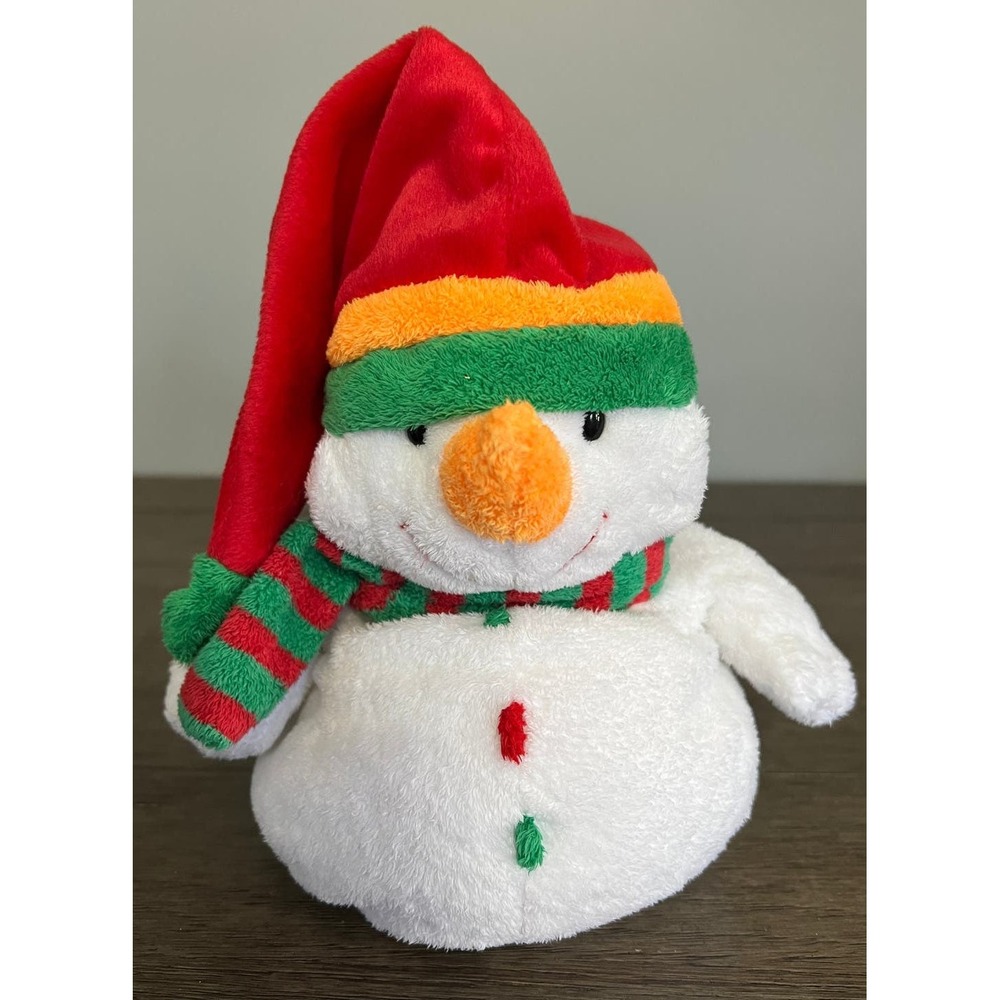 Vintage 2003 Ty Pluffies Melton Snowman Plush TyLux Holiday Christmas 32098